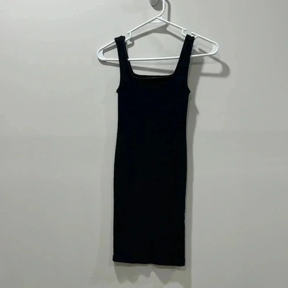Forever 21 Black Ribbed Tank Dress Size S - Picture 1 of 7